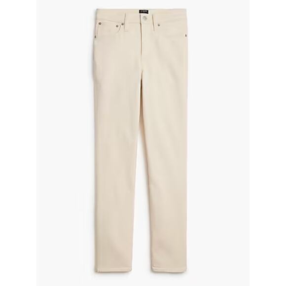 J Crew Essential Straight Jeans 31 31T Tall NWT Stretch CG442 J.Crew White - Picture 4 of 6